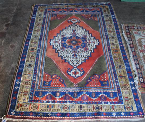 Red & blue rug